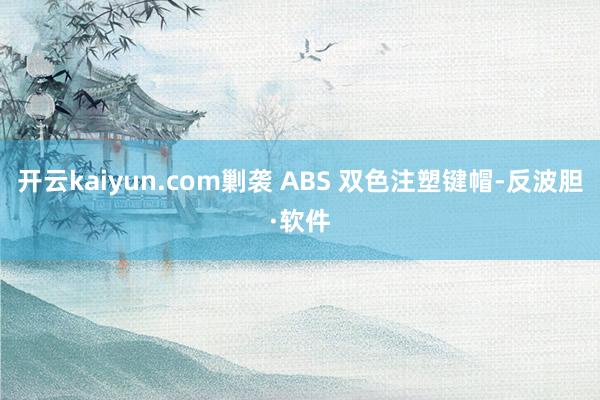 开云kaiyun.com剿袭 ABS 双色注塑键帽-反波胆·软件