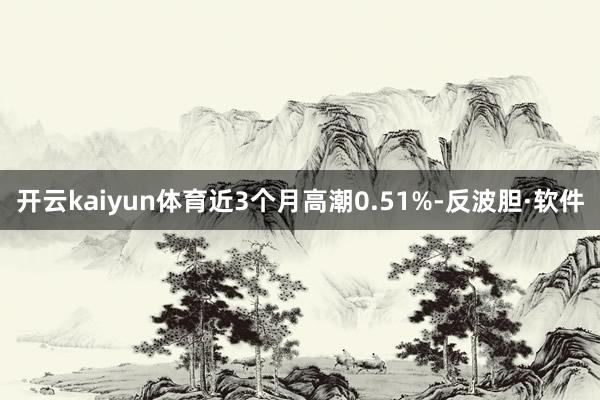 开云kaiyun体育近3个月高潮0.51%-反波胆·软件