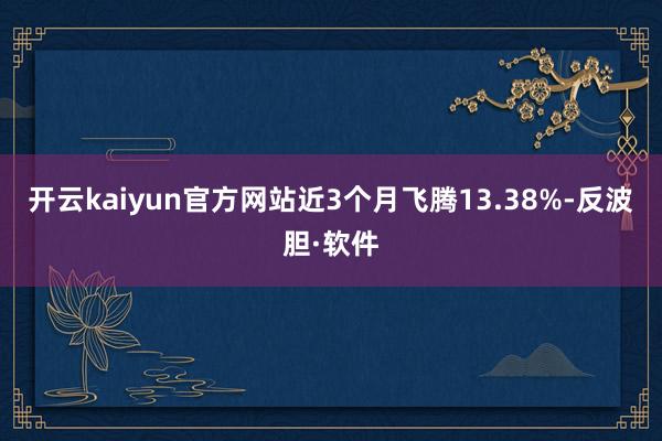 开云kaiyun官方网站近3个月飞腾13.38%-反波胆·软件